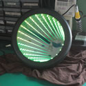 13 inch round infinity mirror rgb led