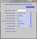 NLED configuration software device window