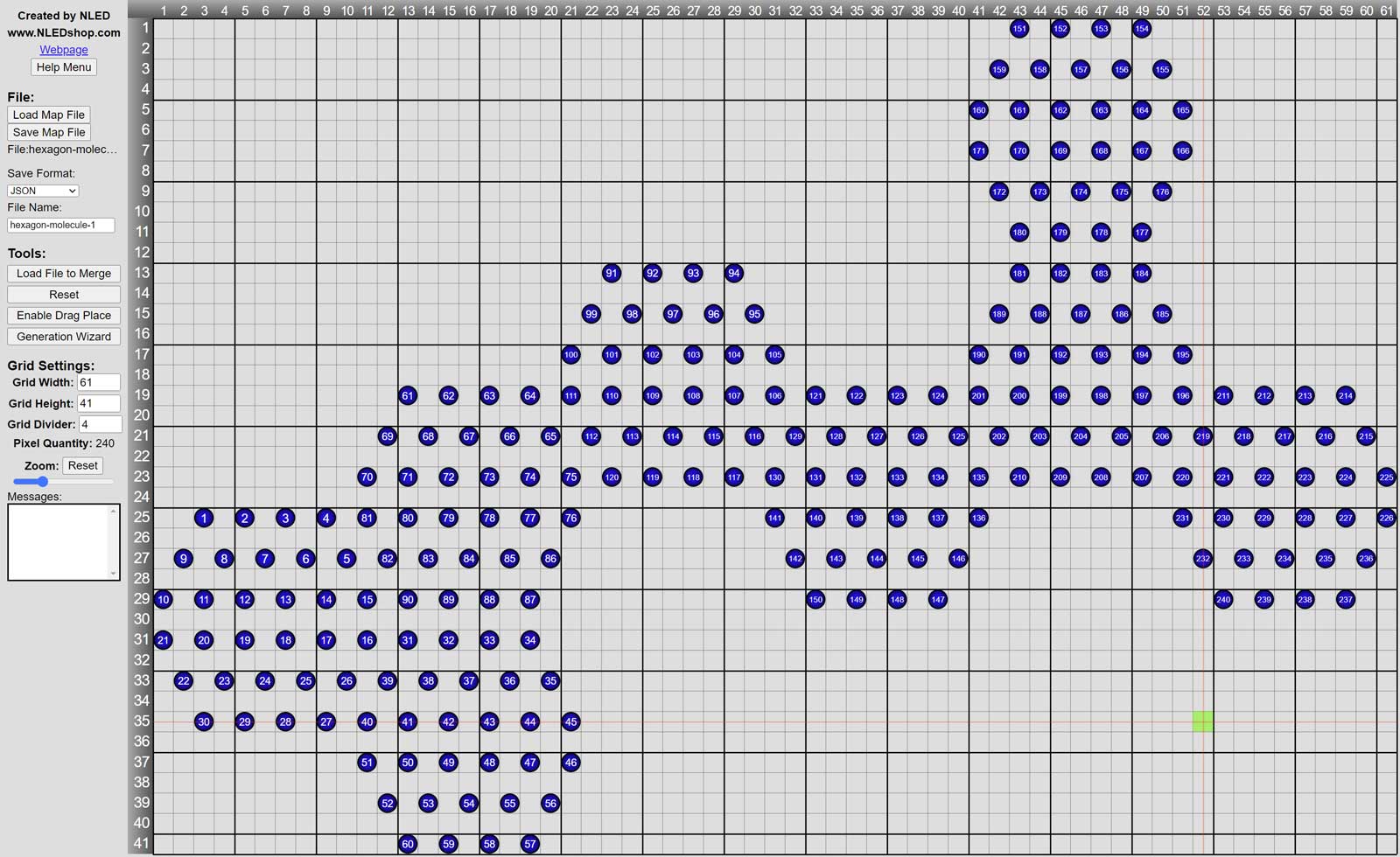 addressable pixel patching map software mapping