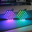 hexagon double sided poi apa102 rgb