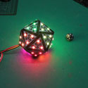 addressable pixel d20 icosahedron rgb