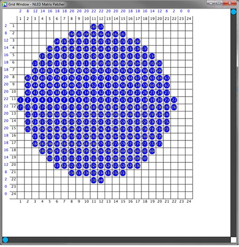 addressable pixel patching software mapping